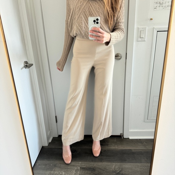 Babaton Aritzia Size 4 beige cream tailored dress pant trouser - Picture 2 of 5